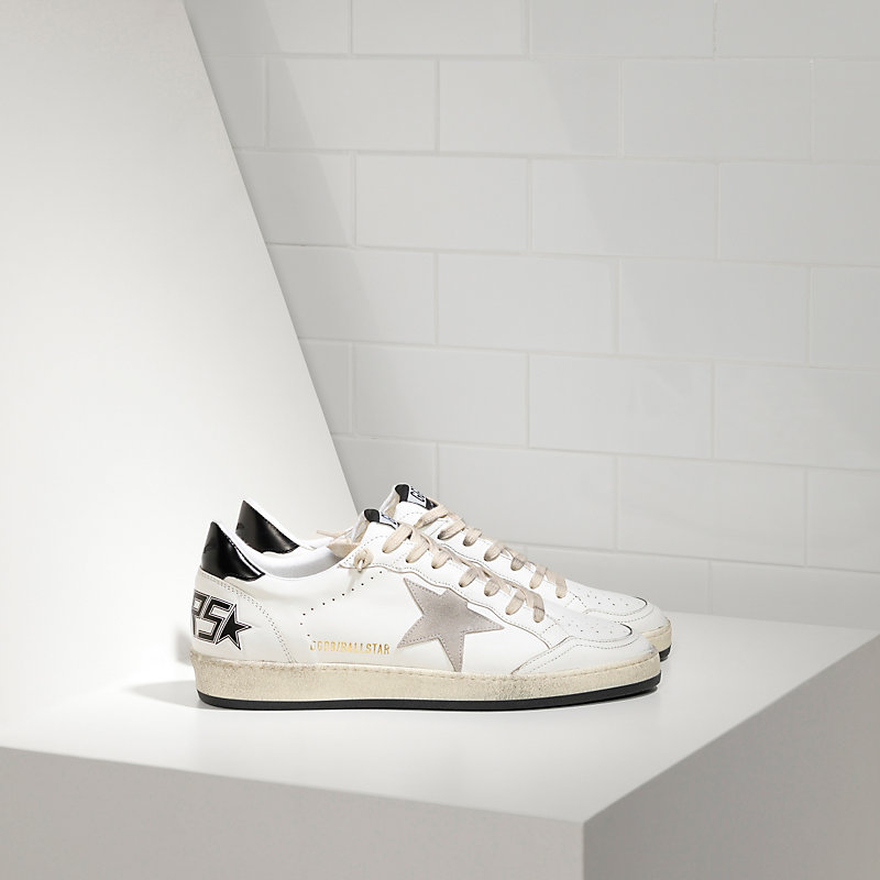 Golden Goose Deluxe Brand Ball Star Sneakers In Leather With Suede Star